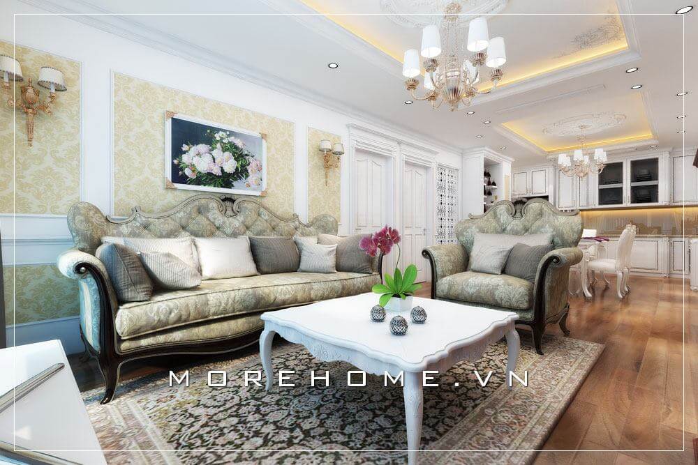 Sofa chung cư tân cổ điển Sofa chung cư tân cổ điển
