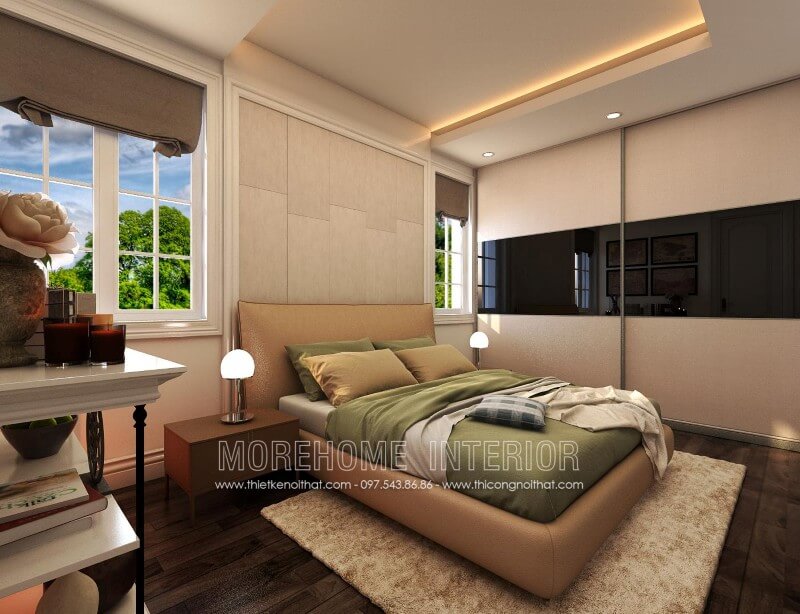Giường ngủ biệt thự Giường ngủ biệt thự