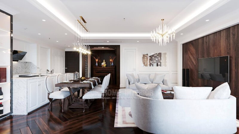 Nội thất phòng ăn đẹp được lựa chọn cho nhà chung cư Mẫu thiết kế nội thất chung cư đẹp