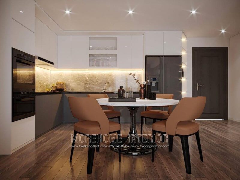 Bộ bàn ghế phòng ăn đẹp dành cho 4 thành viên