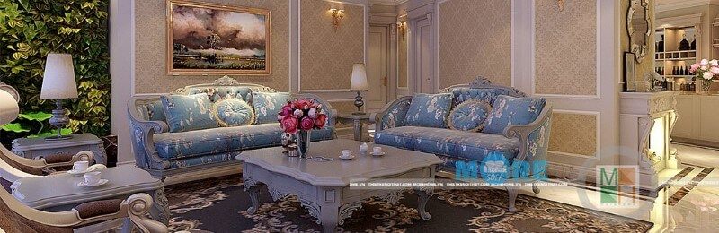 Ghế sofa Tân cổ điển bọc nỉ có nhiều kiểu dáng và màu sắc độc đáo, giúp tạo nên sự hài lòng cho mọi khách hàng.